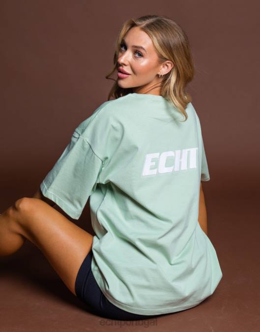 ECHT camiseta de corrida camafeu verde roupas mulheres P22N430