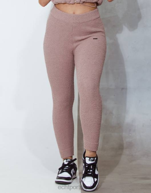 ECHT joggers de jogo marrom acinzentado roupas mulheres P22N317