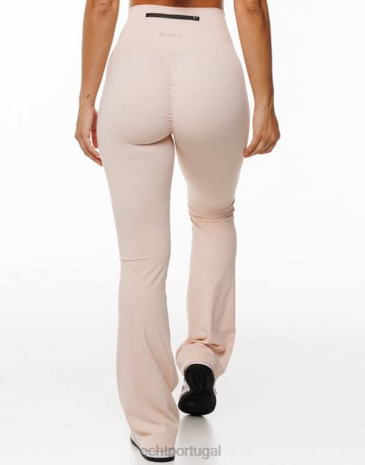 ECHT legging flare corar roupas mulheres P22N278