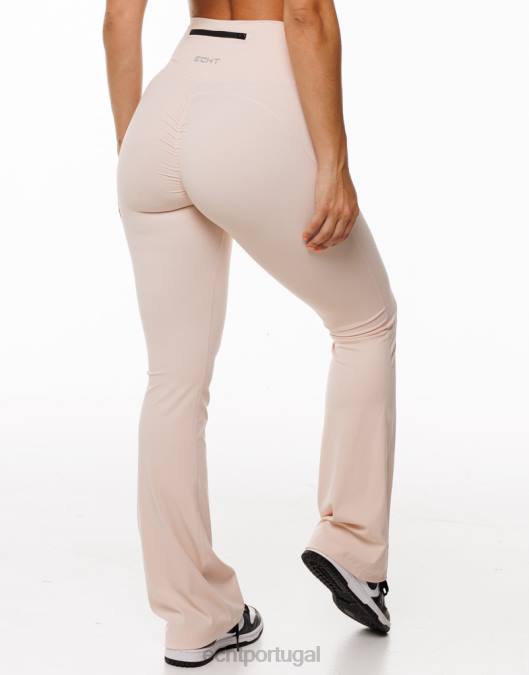 ECHT legging flare corar roupas mulheres P22N278