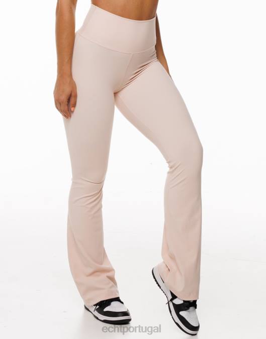 ECHT legging flare corar roupas mulheres P22N278
