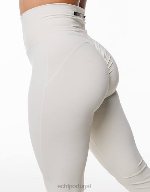 ECHT legging flare creme roupas mulheres P22N279