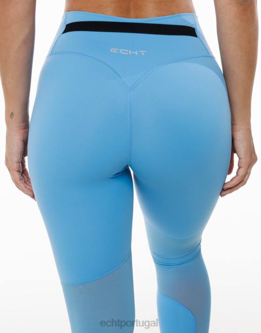 ECHT leggings cruzadas azul Azul roupas mulheres P22N482