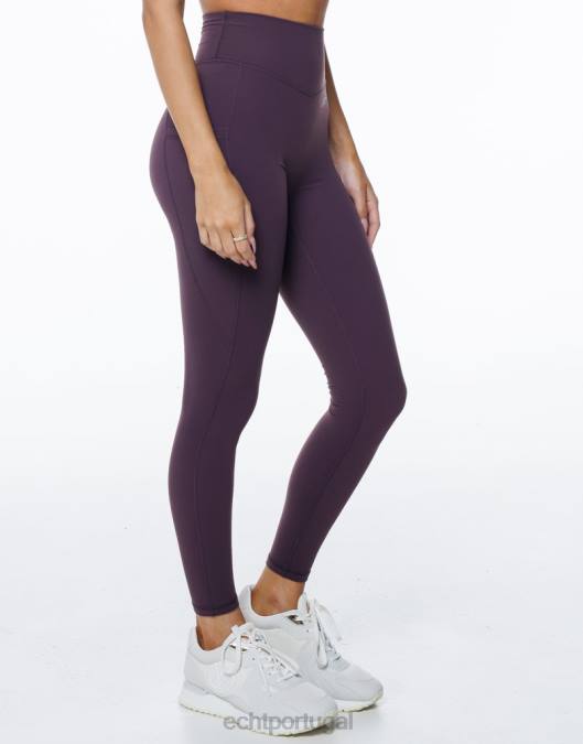 ECHT leggings de bolso de solução ameixa roupas mulheres P22N360