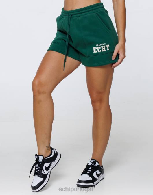 ECHT shorts da segunda temporada universidade verde roupas mulheres P22N421
