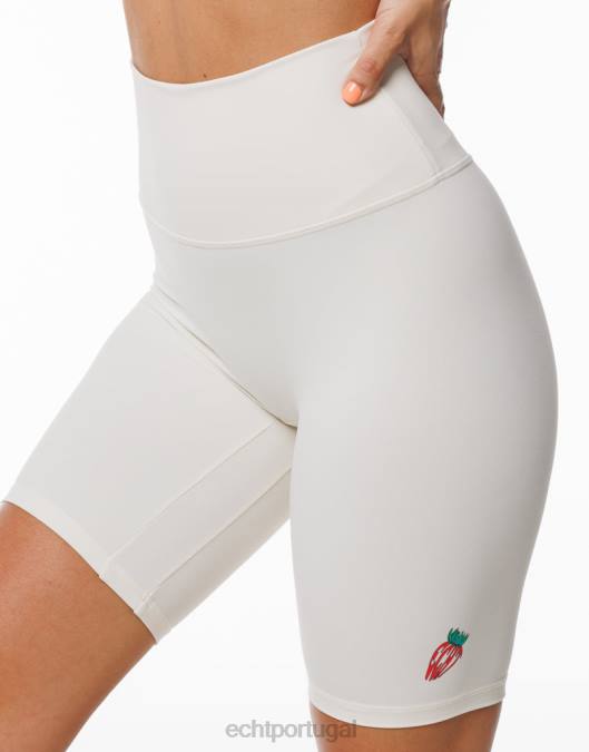 ECHT shorts de bicicleta de morango branco roupas mulheres P22N168