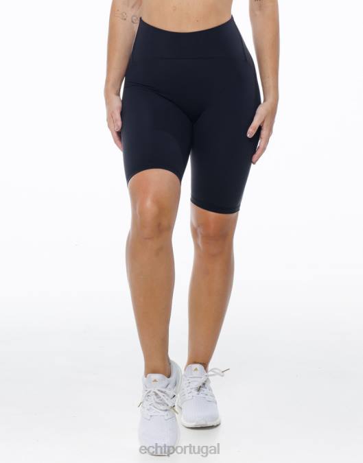 ECHT shorts de bicicleta fortaleza preto roupas mulheres P22N399