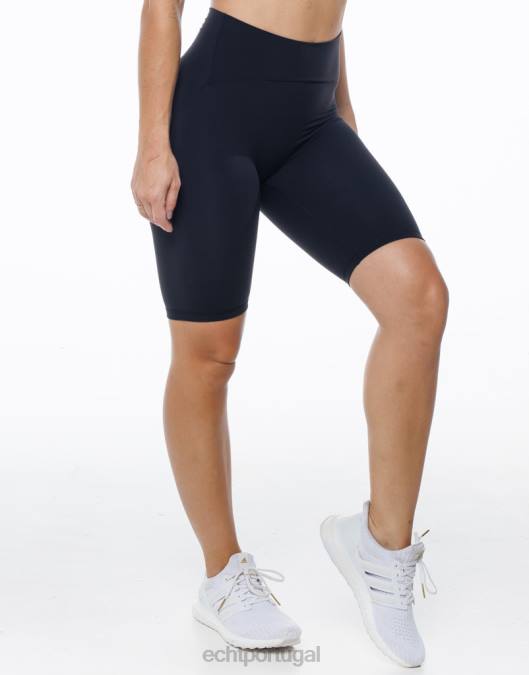 ECHT shorts de bicicleta fortaleza preto roupas mulheres P22N399