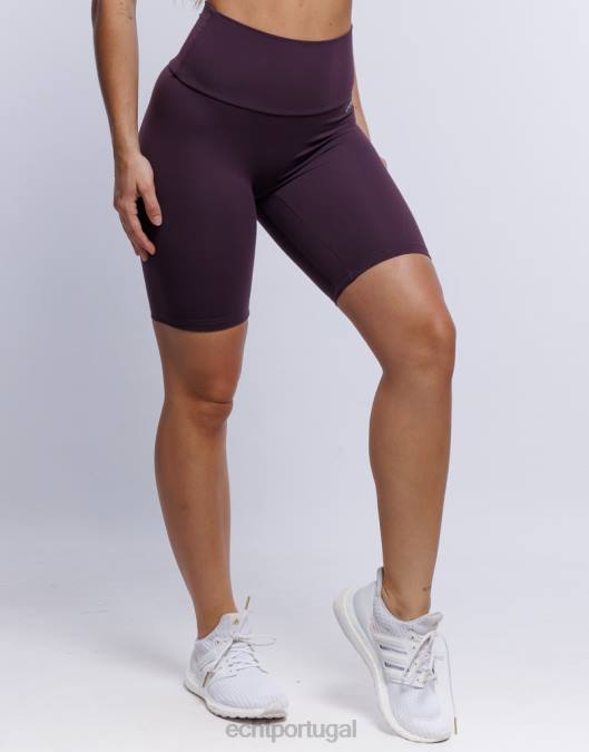 ECHT shorts de ciclismo ameixa roupas mulheres P22N107