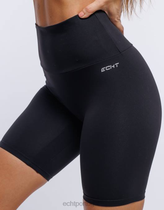 ECHT shorts de ciclismo preto roupas mulheres P22N106
