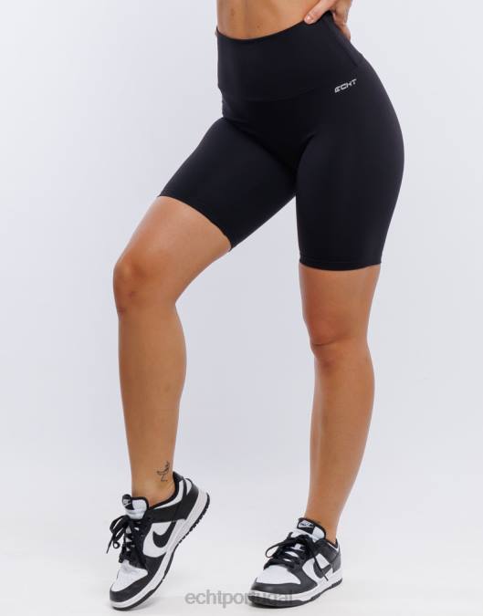 ECHT shorts de ciclismo preto roupas mulheres P22N106
