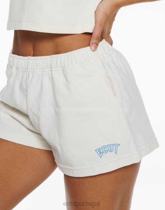 ECHT shorts de passeio branco roupas mulheres P22N130