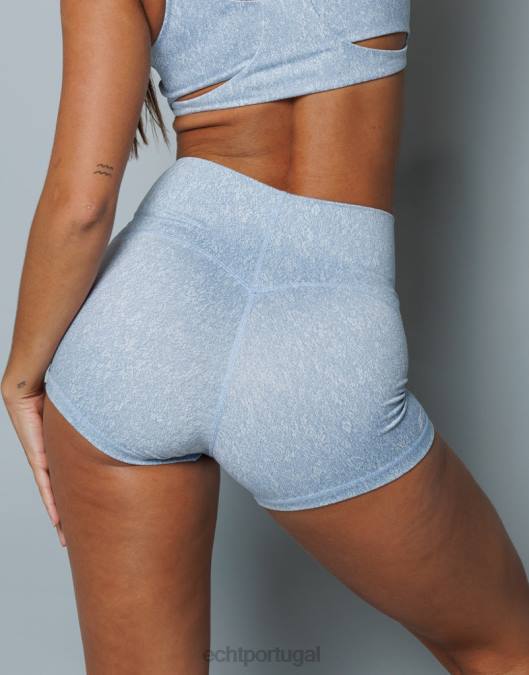 ECHT shorts hana azul claro roupas mulheres P22N302