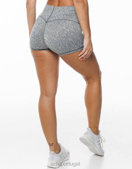 ECHT shorts hana verde floresta roupas mulheres P22N301
