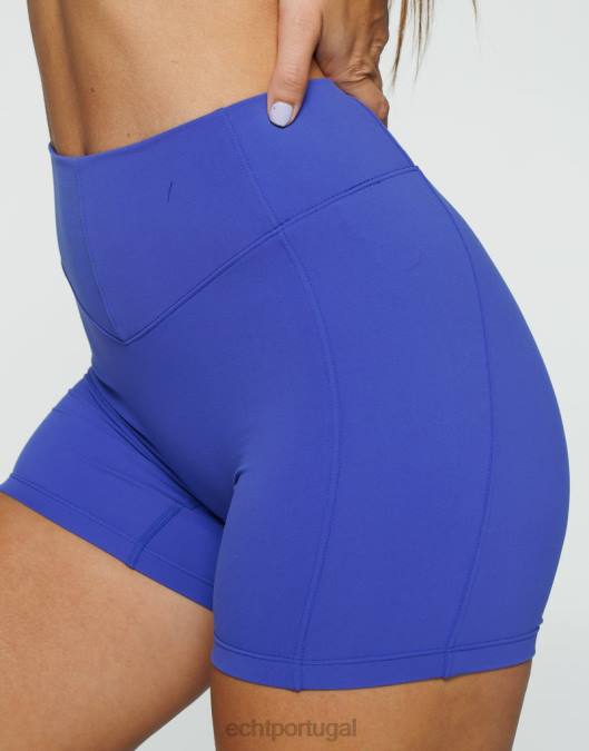 ECHT shorts implacáveis azul profundo roupas mulheres P22N272