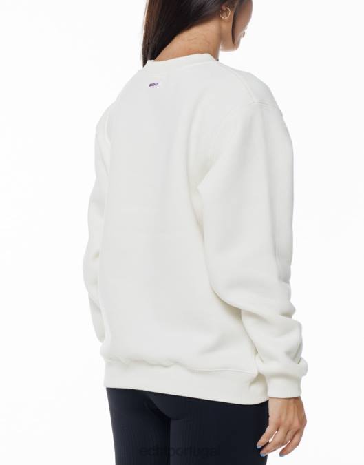 ECHT suéter de fogo branco roupas mulheres P22N191