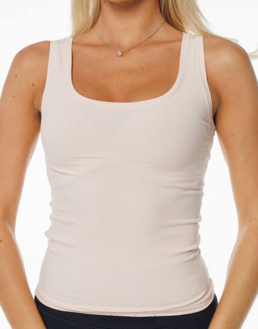 ECHT tanque com nervuras corar roupas mulheres P22N214