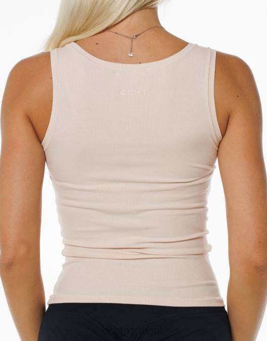 ECHT tanque com nervuras corar roupas mulheres P22N214