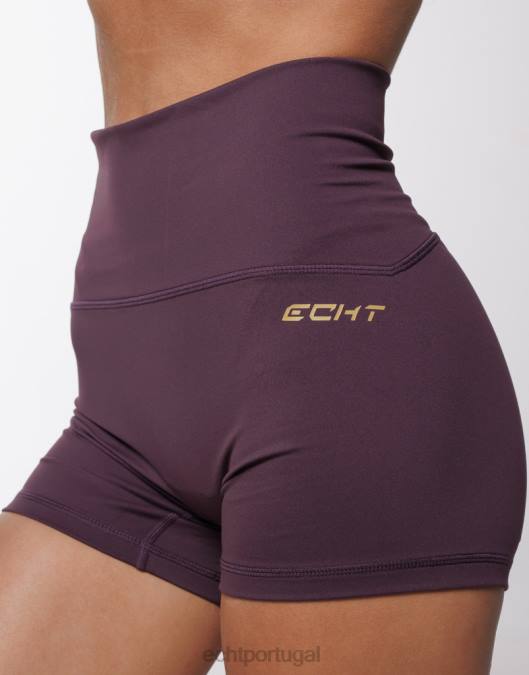 ECHT ultra-shorts ameixa roxa roupas mulheres P22N350