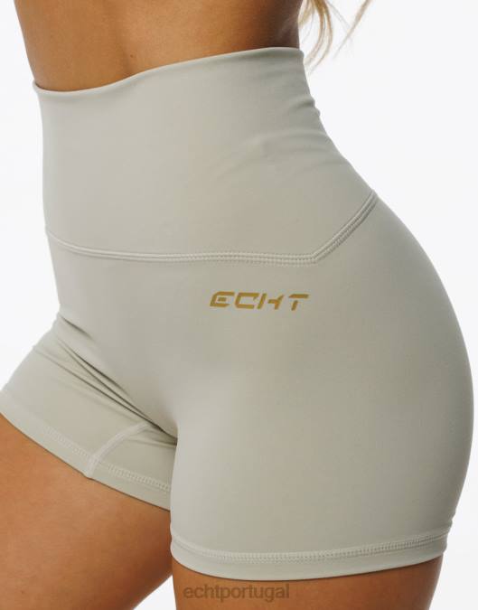 ECHT ultra-shorts cinza ágata roupas mulheres P22N60