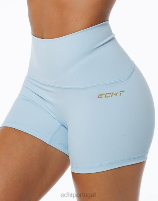 ECHT ultra-shorts pássaro azul roupas mulheres P22N228