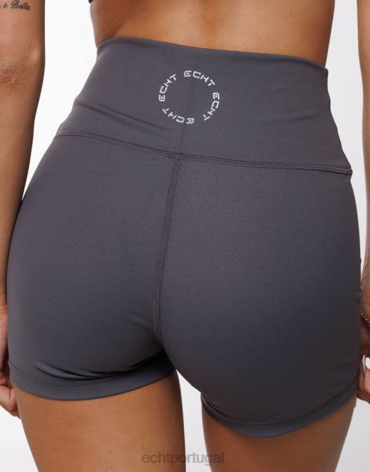 ECHT zero calções cinza escuro roupas mulheres P22N395