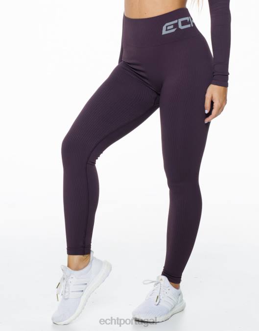 ECHT surgem leggings de conforto ameixa roupas mulheres P22N258